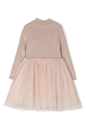 Abito in misto lana beige DONSJE KIDS | 4043900DJB77